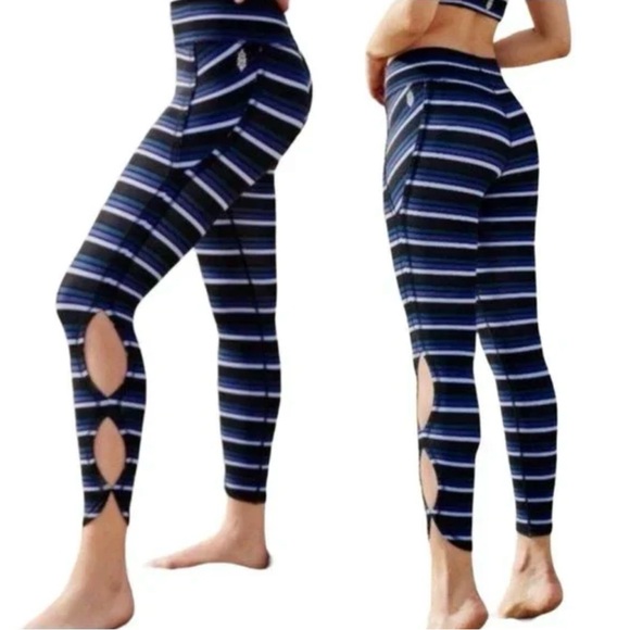 FP Movement by Free People Pants - Free People Movement High Rise Striped Leggings size L